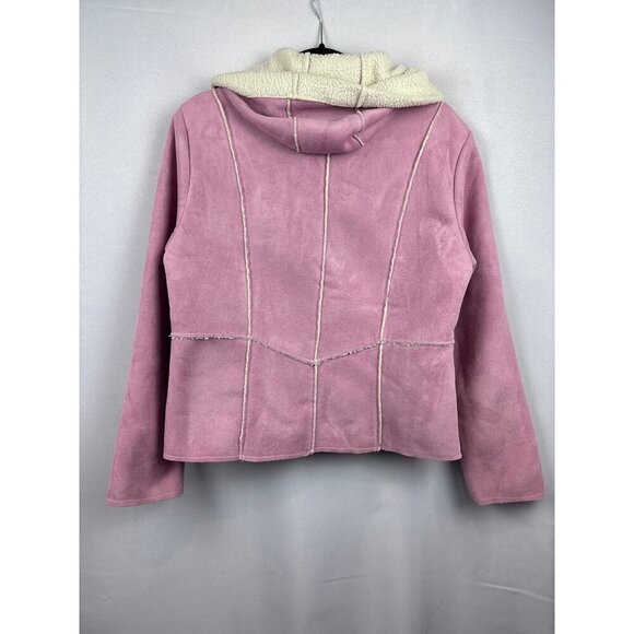 Sashimi Sherpa-Lined Pink Hooded Jacket L - Picture 3 of 5